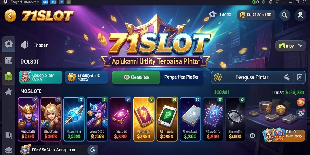 Tampilan antarmuka utama 171SLOT yang menarik dan user-friendly.