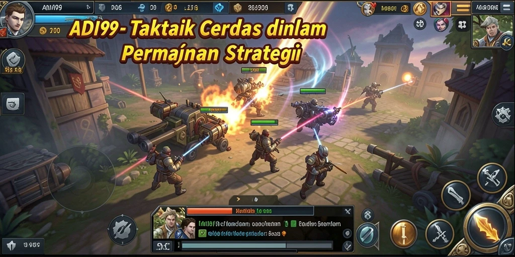 Tangkapan layar utama ADI99 menampilkan aksi strategis yang mendebarkan.