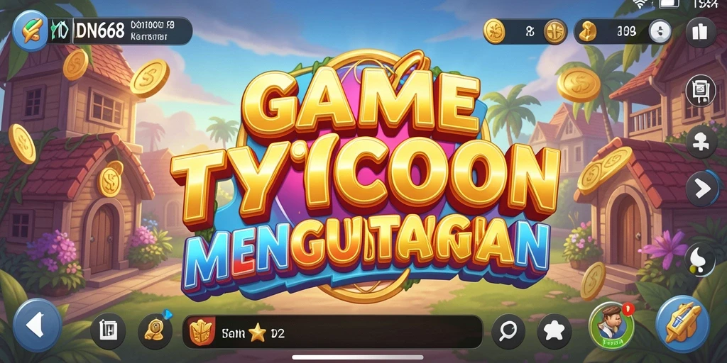 Tangkapan layar gameplay menampilkan pengelolaan bisnis di IDN668.