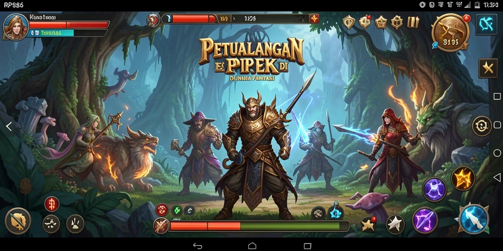 Tampilan gameplay menarik dengan petualangan RPG penuh aksi.